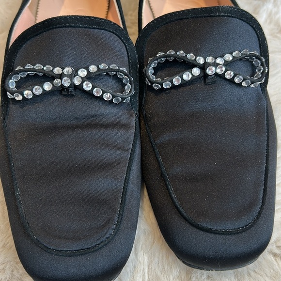 J Crew Loafers Black Embellishments SZ 9.5 - Picture 5 of 11